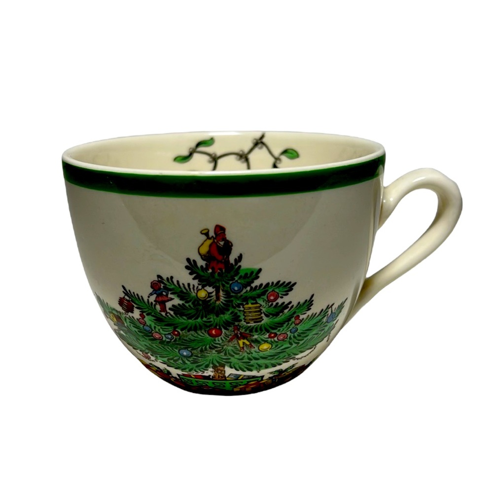 Spode Christmas Tree Mug - Green and Cream